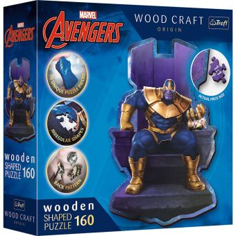 Holz Puzzle 160  Marvel Avengers - Thanos auf dem Thron
