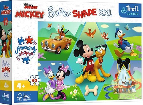 Junior Super Shape XXL Puzzle 60 Teile - Mickey Mouse main product photo