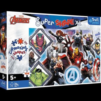Junior Super Shape XL Puzzle 104 Teile - Marvel Avengers