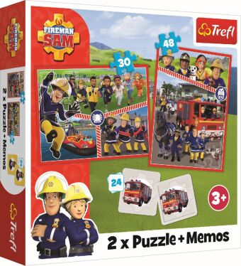 2 in 1 Puzzles + Memos  Feuerwehrmann Sam