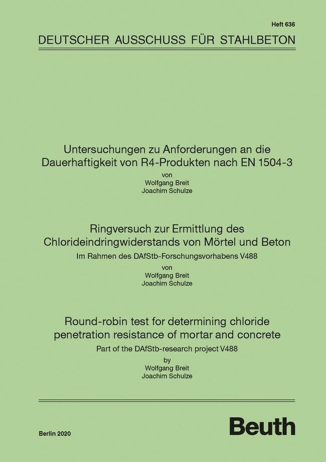 Untersuchungen zu Anforderungen an die Dauerhaftigkeit von R4-Produkten nach EN 1504-3 main product photo