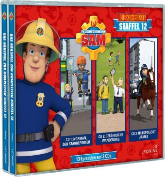 Feuerwehrmann Sam - Hörspielbox. Staffel.12, 3 Audio-CD