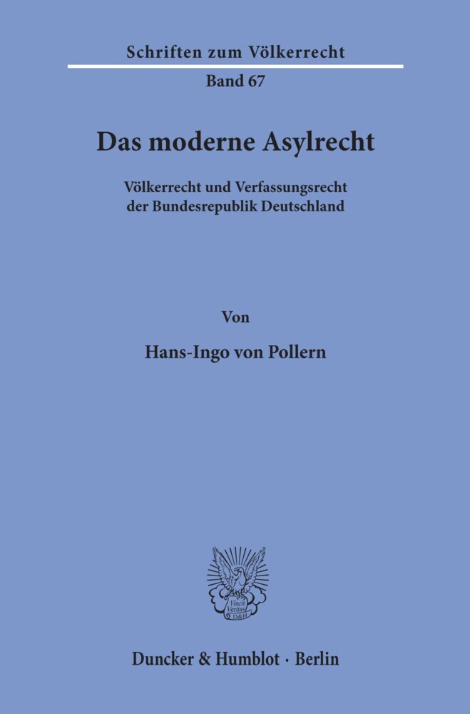 Das moderne Asylrecht. main product photo