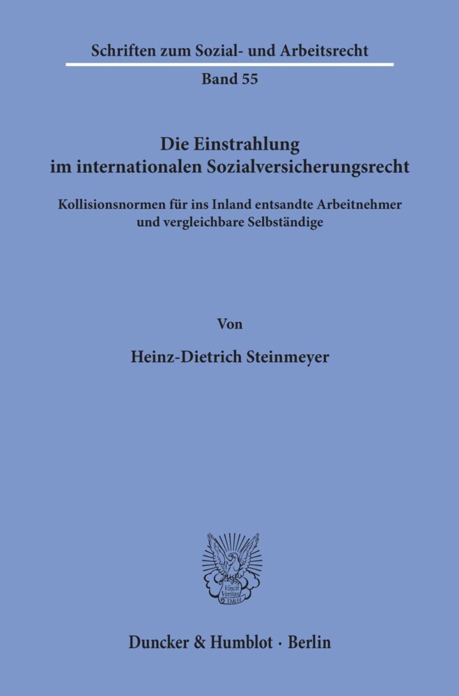 Die Einstrahlung im internationalen Sozialversicherungsrecht. main product photo