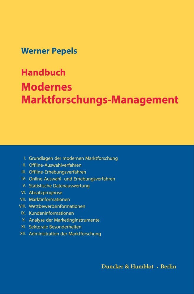 Handbuch Modernes Marktforschungs-Management. main product photo