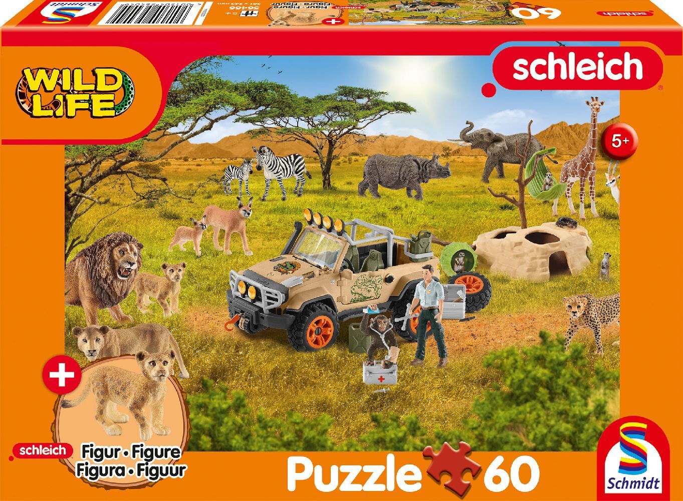 Wild Life, In der Sarvanne, 60 Teile, mit Add-on (eine Original Figur Löwenjunge) main product photo