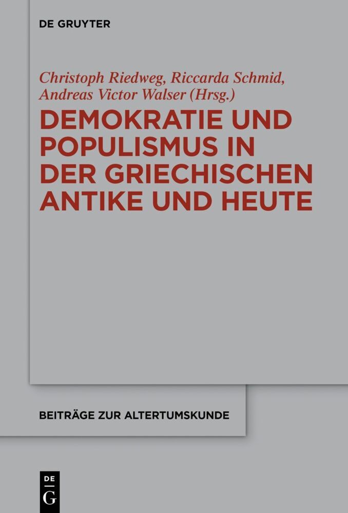 Demokratie und Populismus in der griechischen Antike und heute main product photo