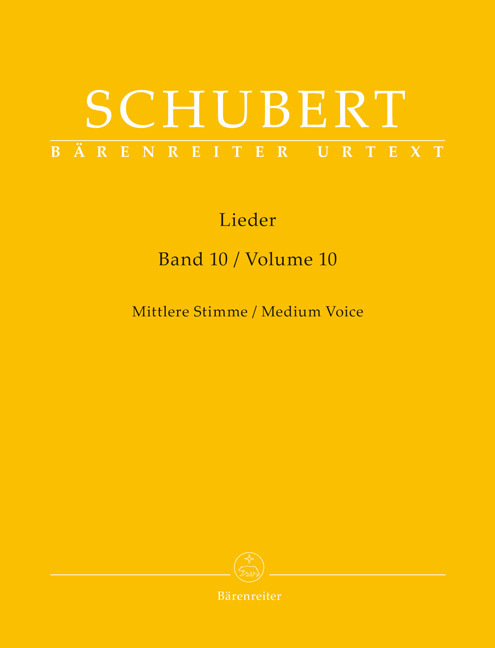 Lieder, Band 10 für mittlere Stimme main product photo