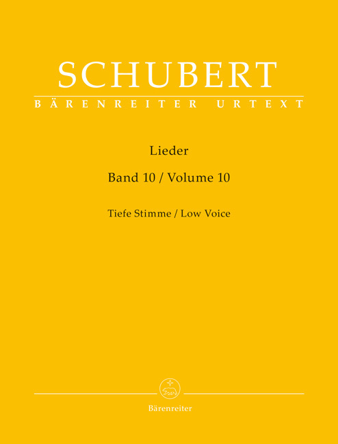 Lieder, Band 10 für tiefe Stimme main product photo