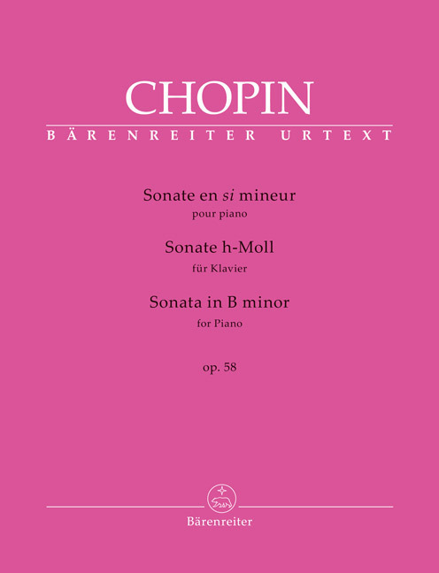 Sonate für Klavier h-Moll op. 58 main product photo