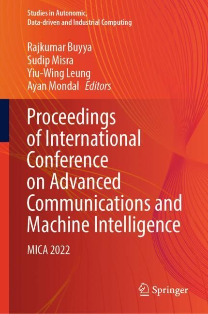Proceedings of International Conference on Advanced Communications and Machine Intelligence main product photo