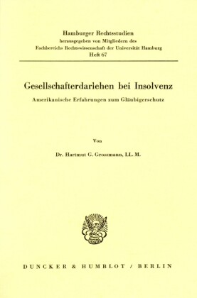 Gesellschafterdarlehen bei Insolvenz.