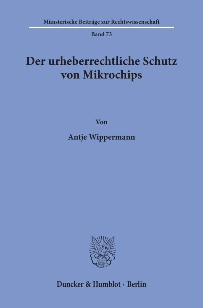 Der urheberrechtliche Schutz von Mikrochips. main product photo