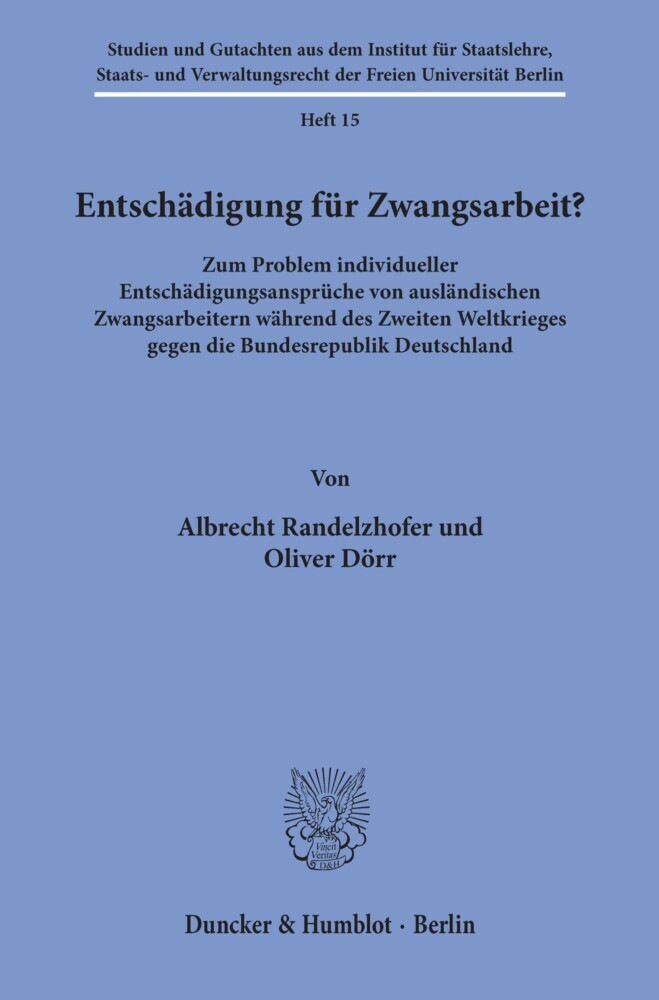 Entschädigung für Zwangsarbeit? main product photo