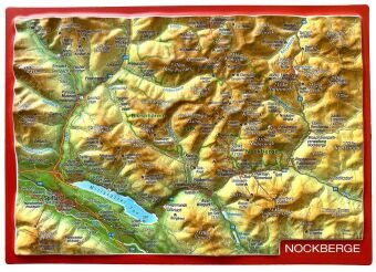 Nockberge, Reliefpostkarte