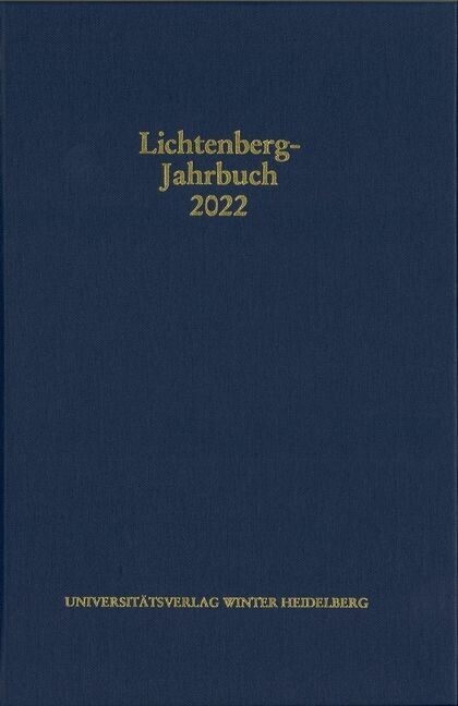 Lichtenberg-Jahrbuch 2022 main product photo