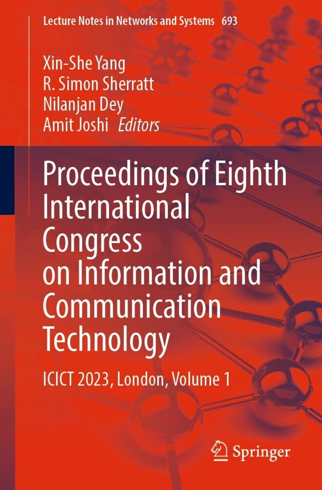 Proceedings of Eighth International Congress on Information and Communication Technology main product photo