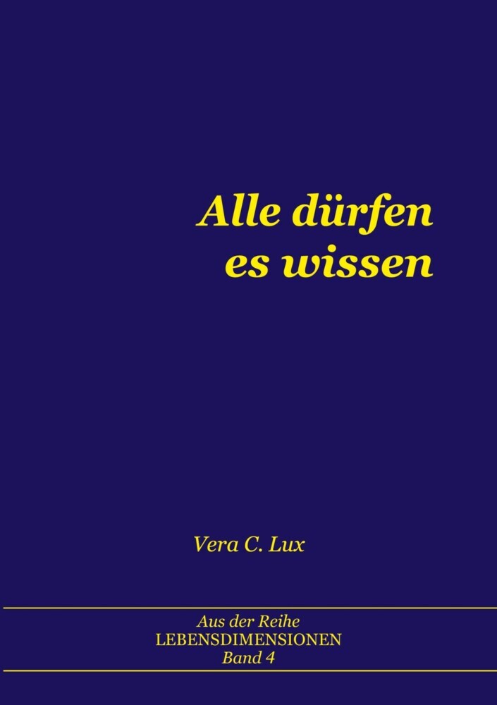 Alle dürfen es wissen main product photo