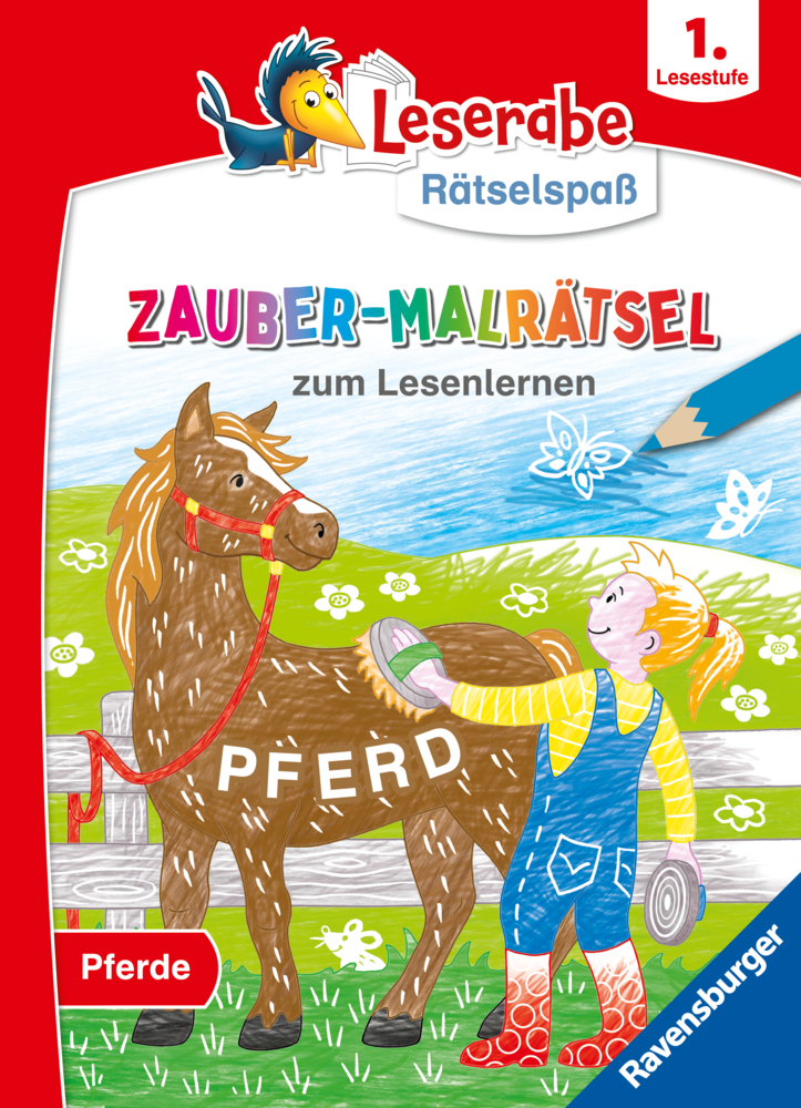 Leserabe Rätselspaß - Zauber-Malrätsel zum Lesenlernen: Pferde (1. Lesestufe) main product photo