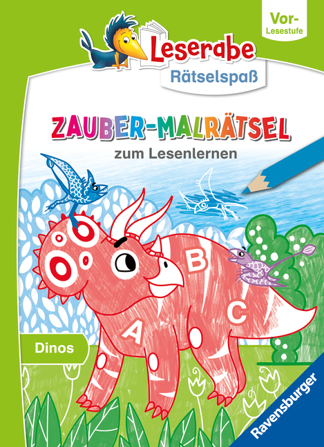 Leserabe Rätselspaß - Zauber-Malrätsel zum Lesenlernen: Dinos (Vor-Lesestufe) main product photo