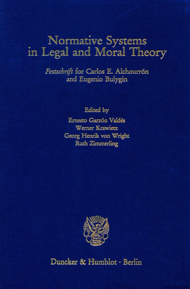 Normative Systems in Legal and Moral Theory. main product photo