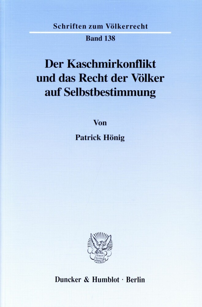Der Kaschmirkonflikt und das Recht der Völker auf Selbstbestimmung. main product photo