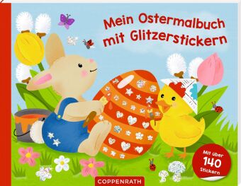 Mein Ostermalbuch mit Glitzerstickern