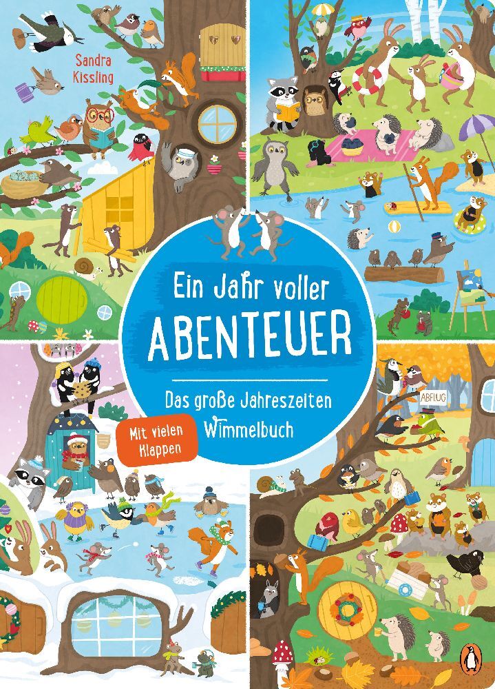 Ein Jahr voller Abenteuer - Das große Jahreszeiten-Wimmelbuch main product photo