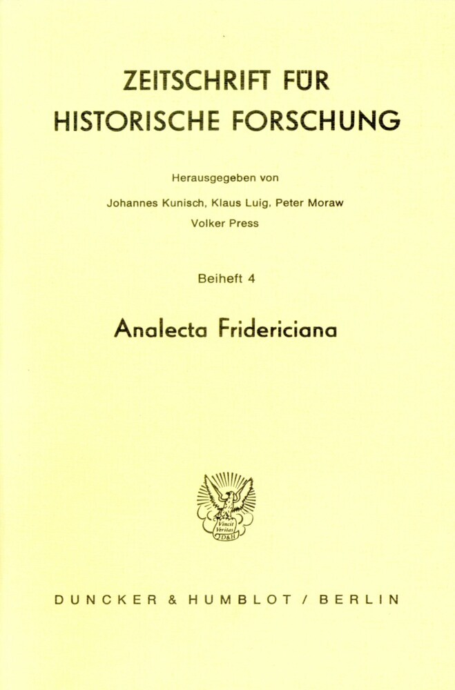 Analecta Fridericiana. main product photo