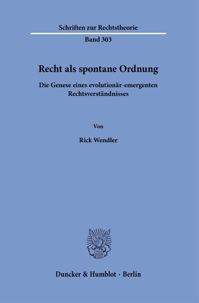 Recht als spontane Ordnung. main product photo