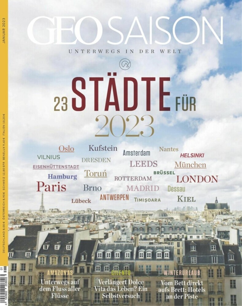 GEO SAISON 01/2023 - 23 Städte für 2023 main product photo