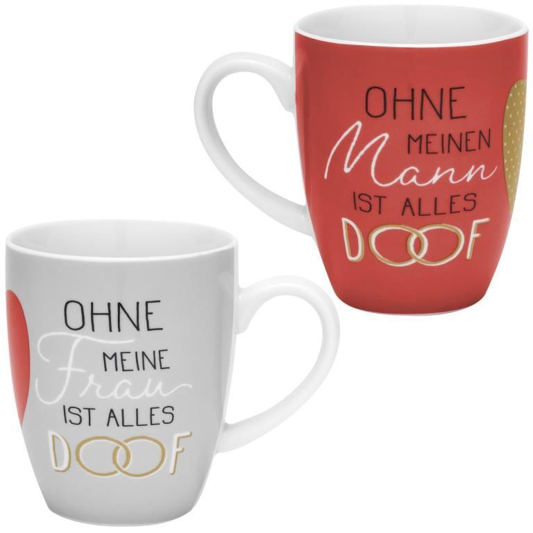 Tassen-Set Motiv "Alles doof" main product photo