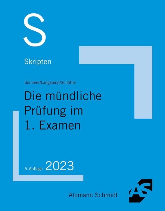 Skript Die mündliche Prüfung im 1. Examen main product photo