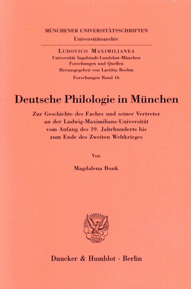 Deutsche Philologie in München. main product photo