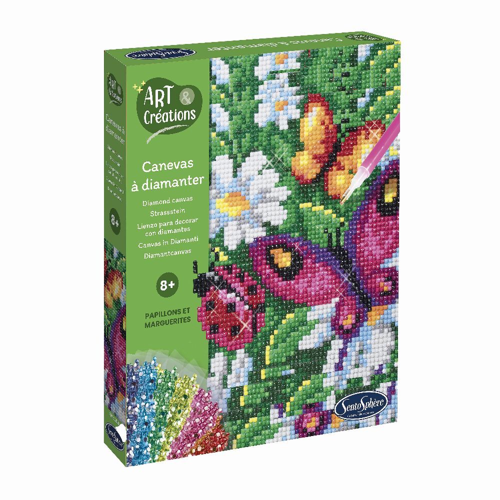 Sentosphere - Strasssteinbild Blumen & Schmetterlinge main product photo