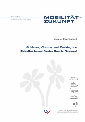 Guidance, Control and Docking for CubeSat-based Active Debris Removal