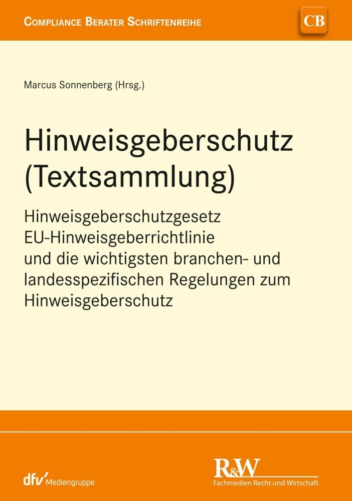 Hinweisgeberschutz (Textsammlung) main product photo