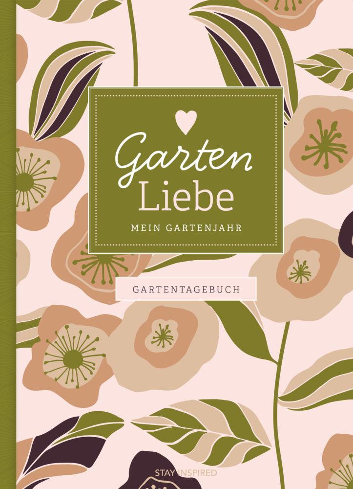 Gartentagebuch Garten Liebe - Mein Gartenjahr: Gartenbuch und Gartenplaner für das ganze Jahr - für Gartenliebhaber und den eigenen Garten, inkl. Aussat- und Erntekalender, Tipps und Checklisten main product photo