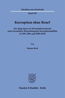 Korruption ohne Reue?