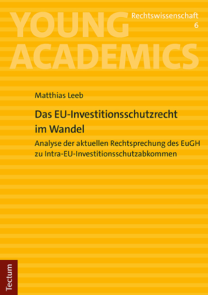 Das EU-Investitionsschutzrecht im Wandel main product photo