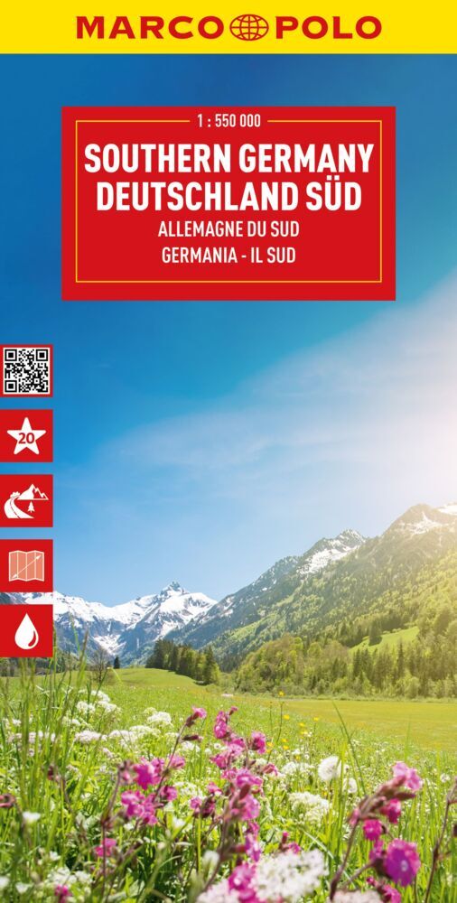 MARCO POLO Reisekarte Deutschland Süd 1:550.000 main product photo
