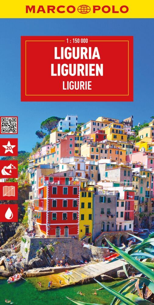 MARCO POLO Reisekarte Italien 05 Ligurien 1:150.000 main product photo