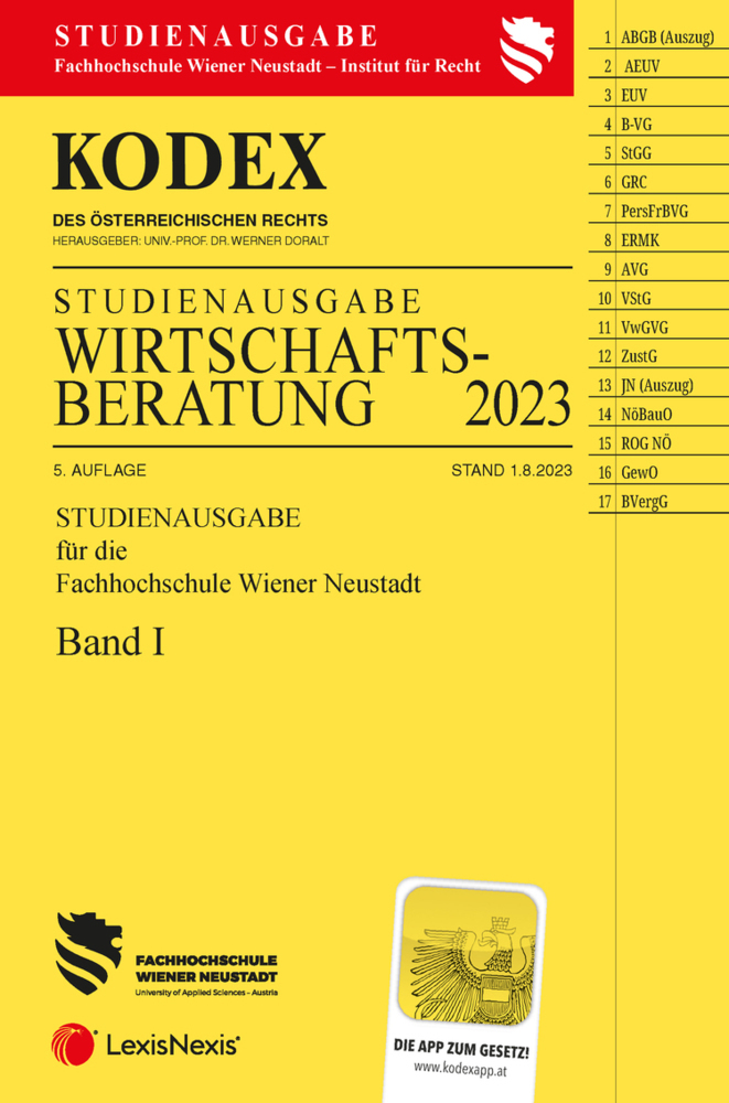 KODEX Wirtschaftsberatung 2023 Band I - inkl. App main product photo