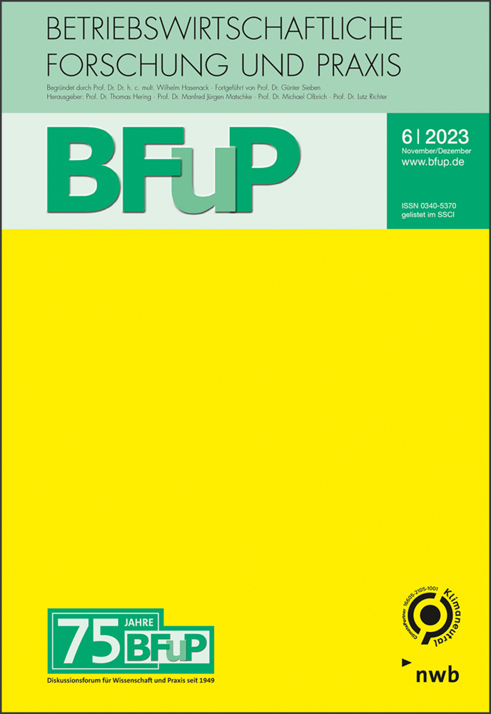 Allgemeine Betriebswirtschaftslehre - 75 Jahre BFuP main product photo