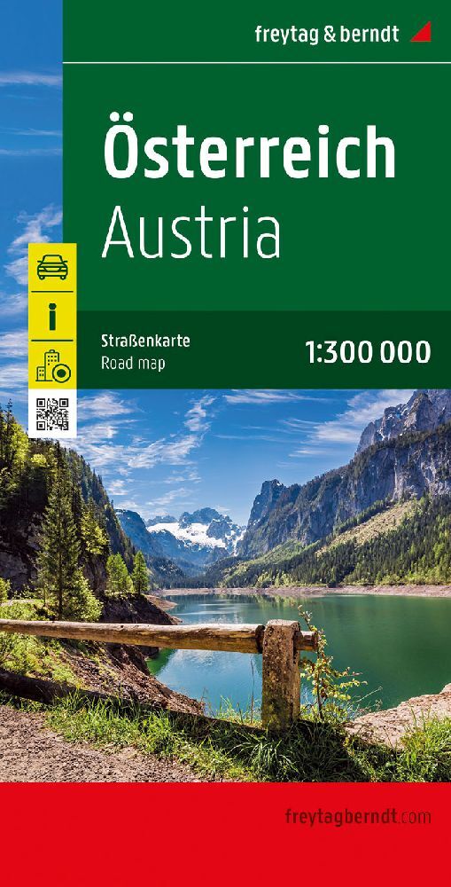 Österreich, Straßenkarte 1:300.000, freytag & berndt main product photo