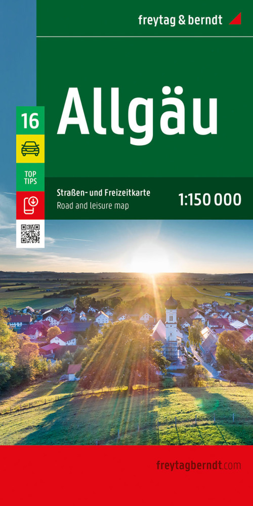 Allgäu, Straßen- und Freizeitkarte 1:150.000, freytag & berndt main product photo