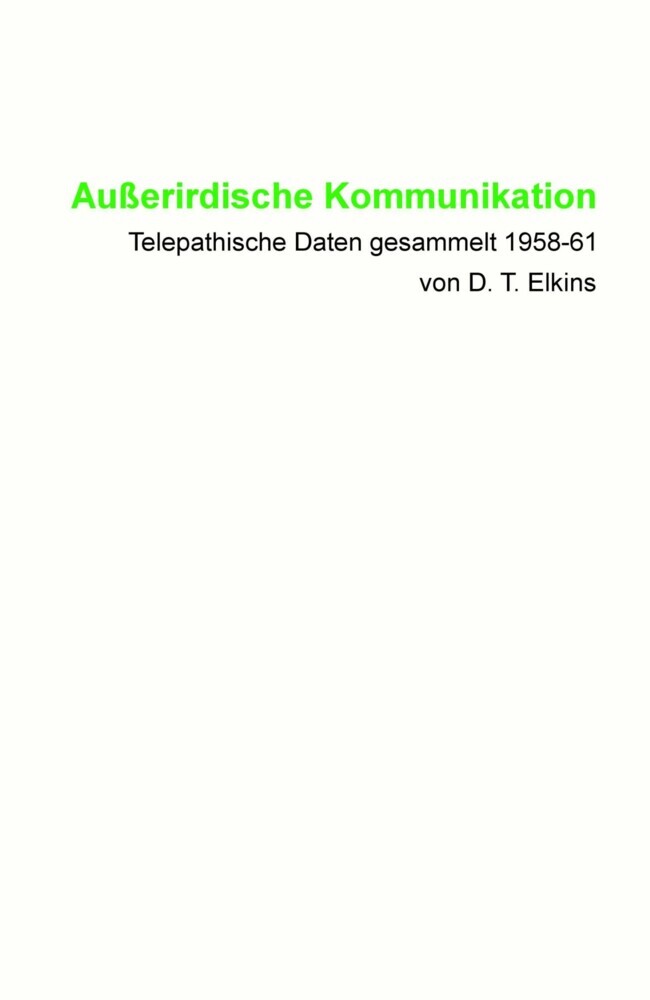 Außerirdische Kommunikation main product photo