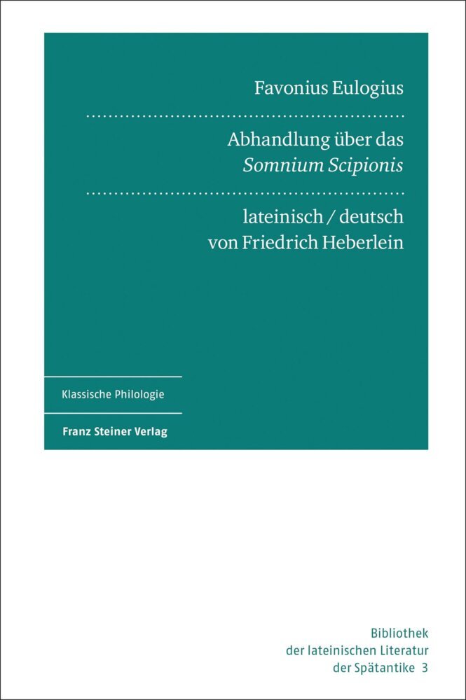 Favonius Eulogius: Abhandlung über das "Somnium Scipionis" main product photo