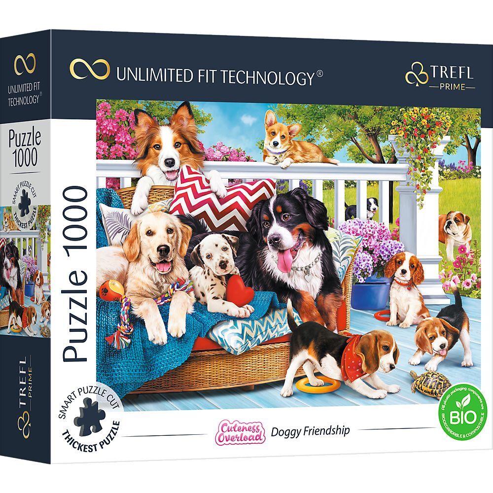 UFT Puzzle 1000 - Cuteness Overload: Hundeliebe main product photo