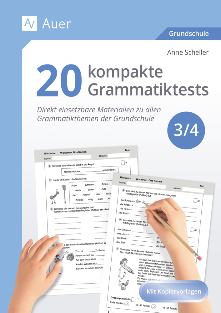 20 kompakte Grammatiktests für Klasse 3 und 4 main product photo